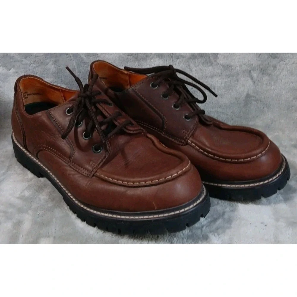 Earth Shoes Mens Oxford Shoes 11 Brown Leather Lewis Loafers Dress Casual‎ READ